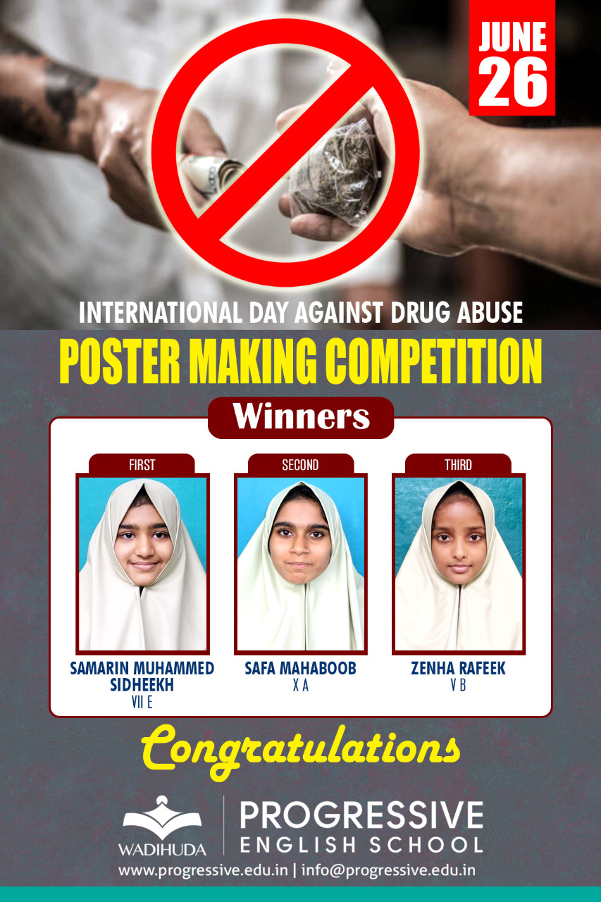 Progressive Winners Of Anti Drug Poster Making Wadihuda Group